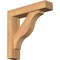Ekena Millwork Funston Block Smooth Bracket w/ Offset Brace, Western Red Cedar, 5 1/2"W x 24"D x 24"H BKT0604X24X24FST05SWR - alternate 1